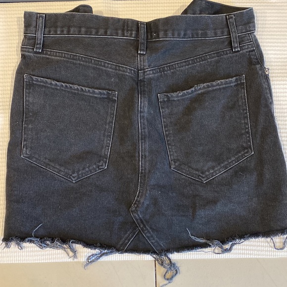 Agolde Black Denim Liv Skirt - Picture 4 of 4